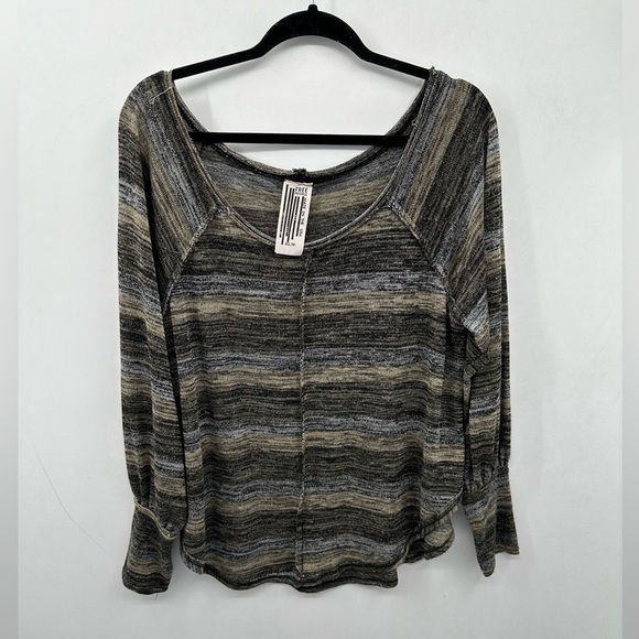 WE THE FREE Carolina Haaci marled oversized Boho natural lightweight sweater. XS - Picture 2 of 10
